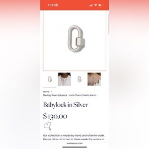 Marla Aaron Babylock in Silver